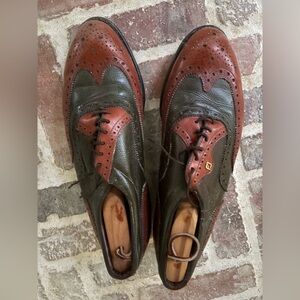 Vintage Foot joy  Two-Tone Leather Brogues golf shoes 9.5D